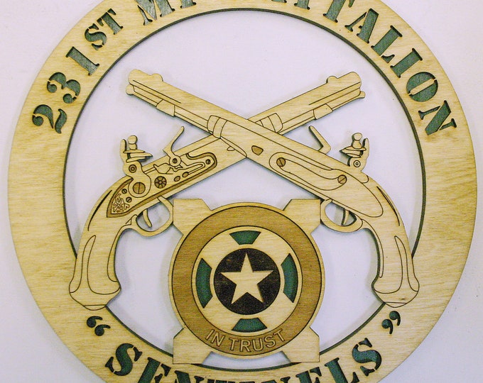 Military Police 231st MP Bn Cutout Wall plaque