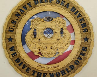Navy Diver First Class Wall Tribute