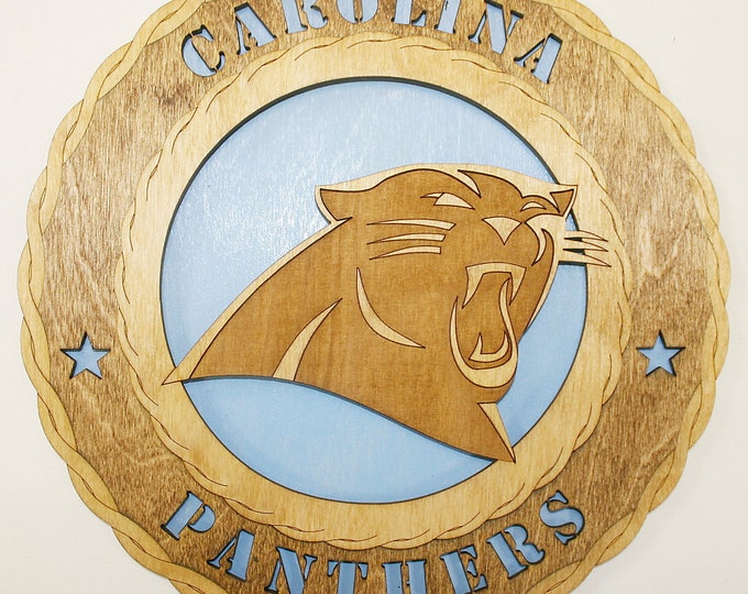12" and 18" Carolina Panthers Wall Tribute