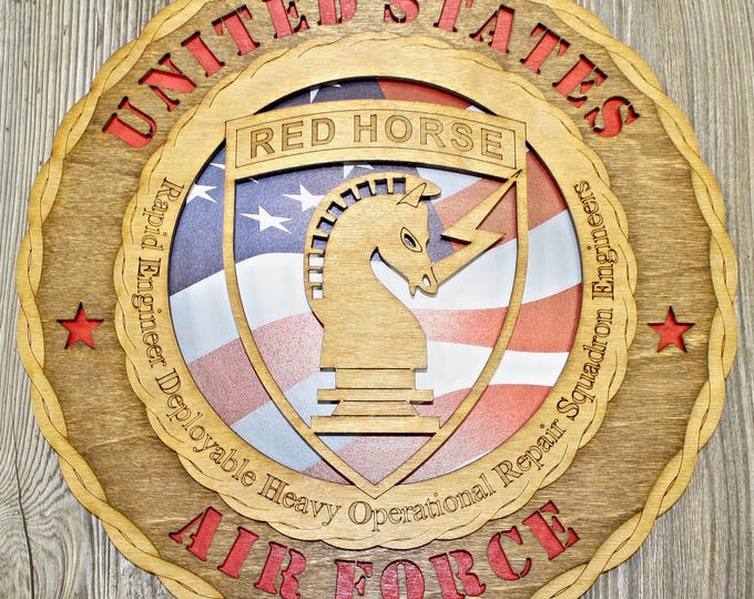 Air Force Red Horse Wall Tribute