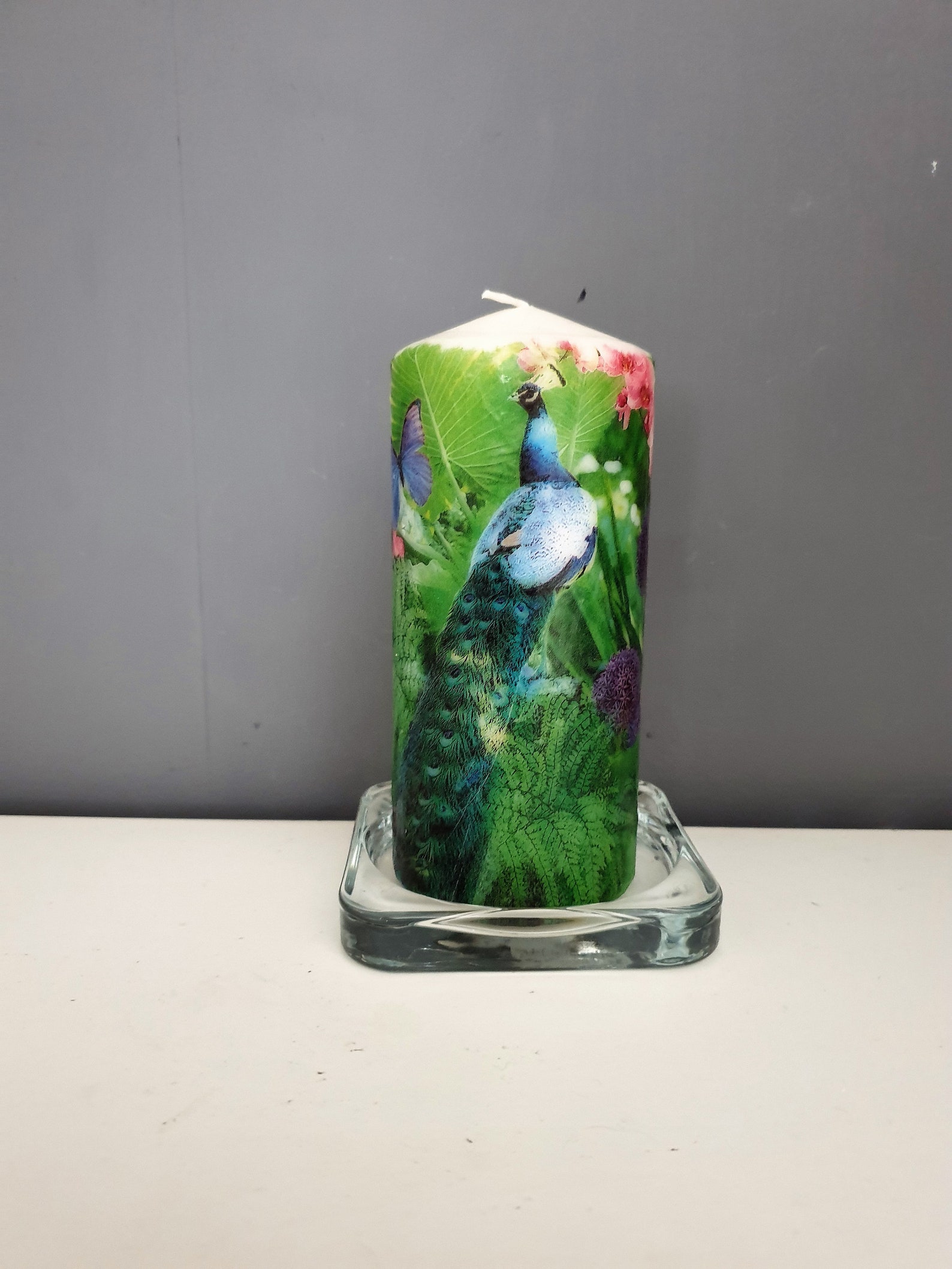 Decorative Peacock candle peacock gifts Etsy