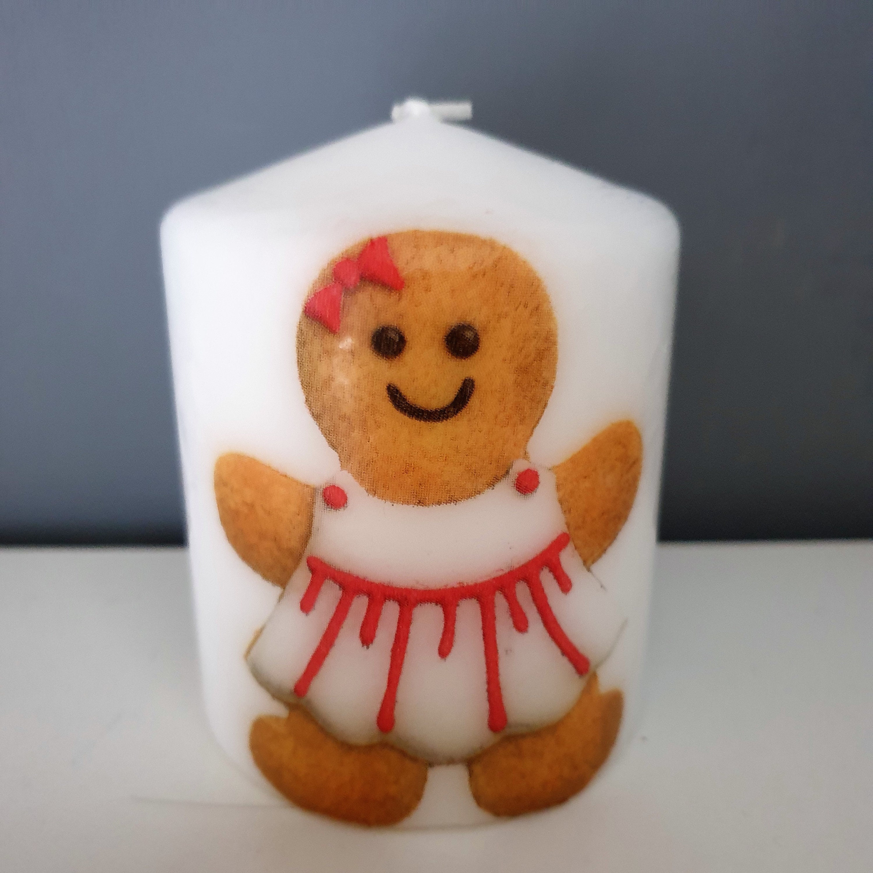 Decorative gingerbread man candles Etsy