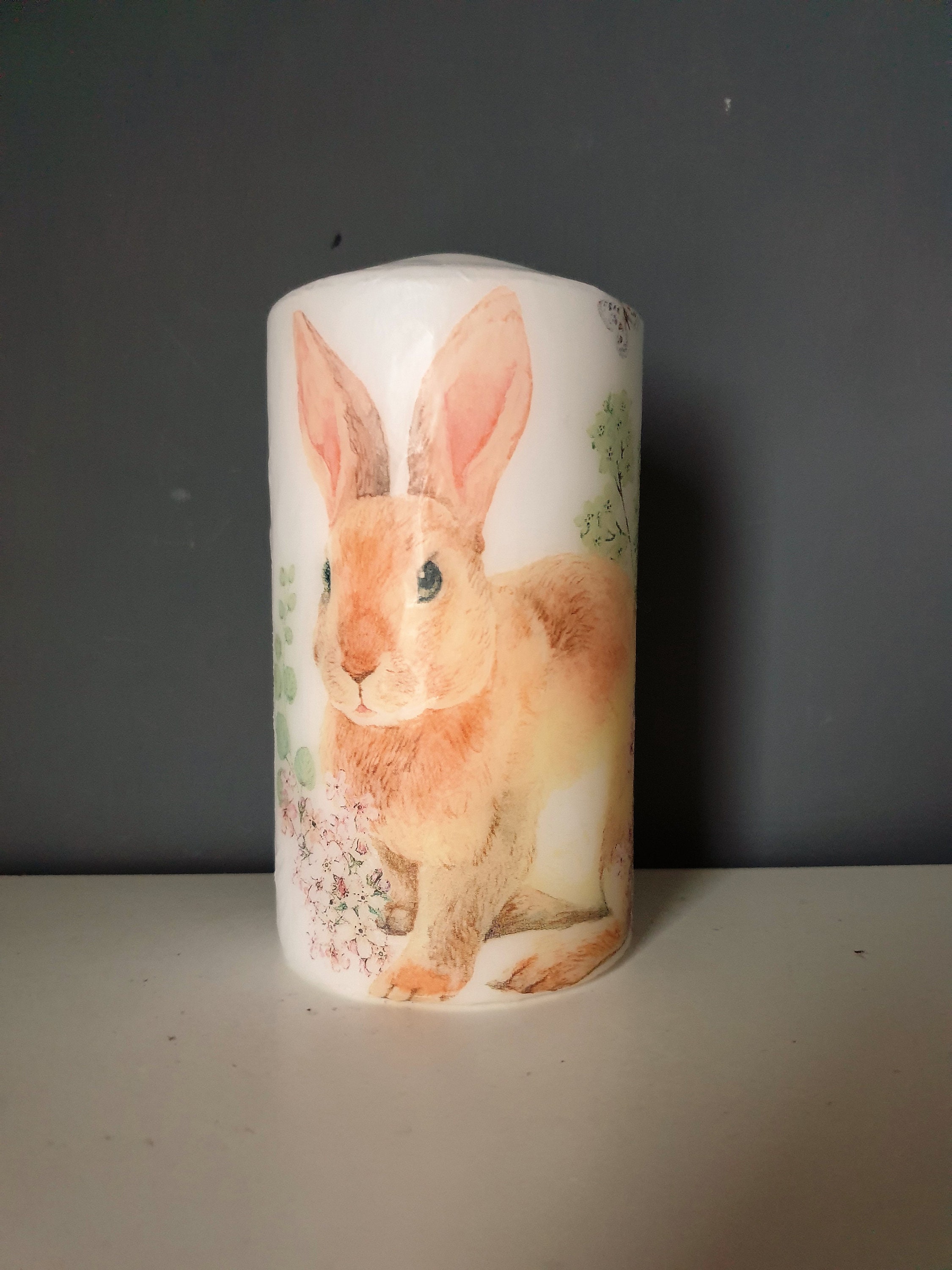Decorative bunny candles bunnies gifts Etsy