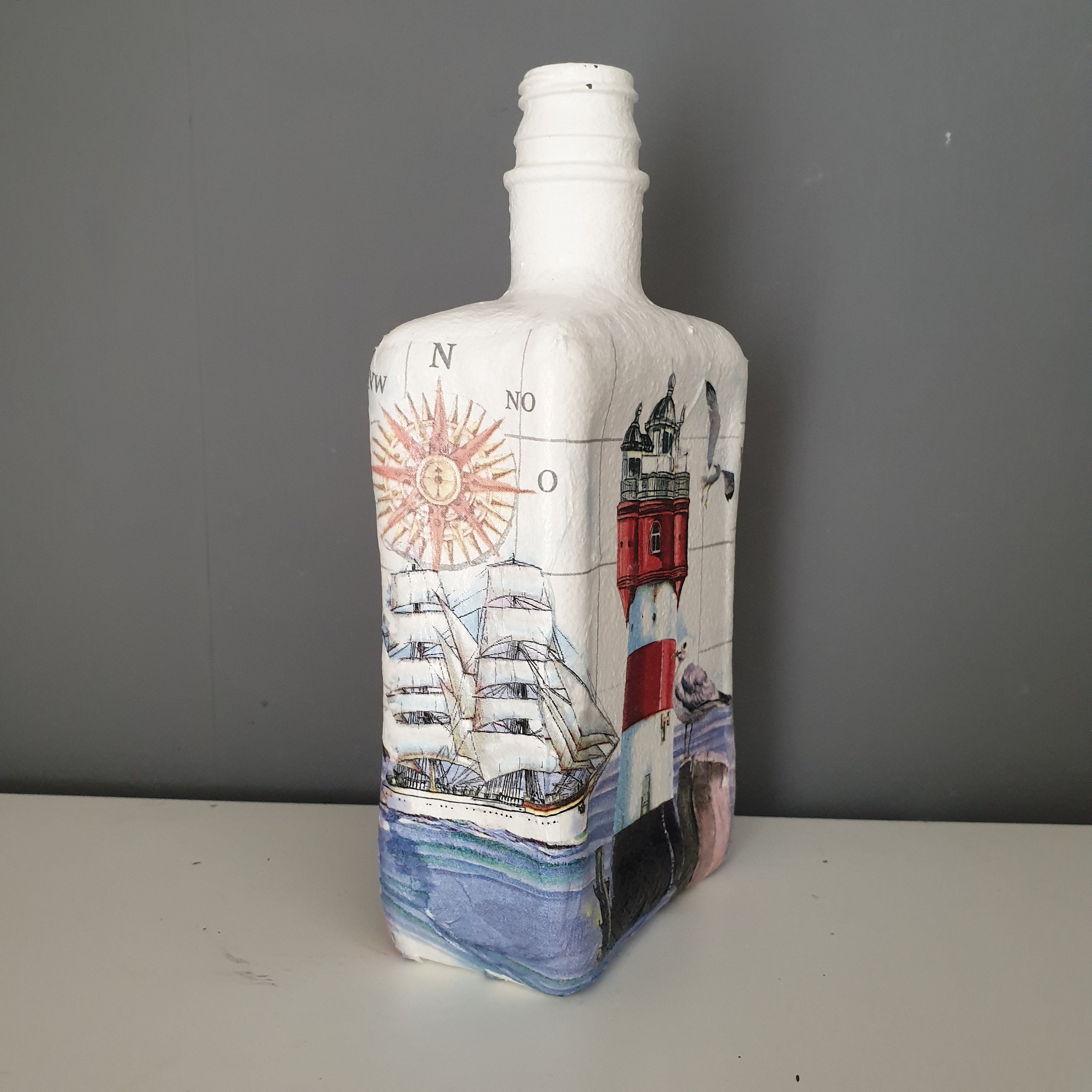 Nautical bottles nautical home decor Etsy