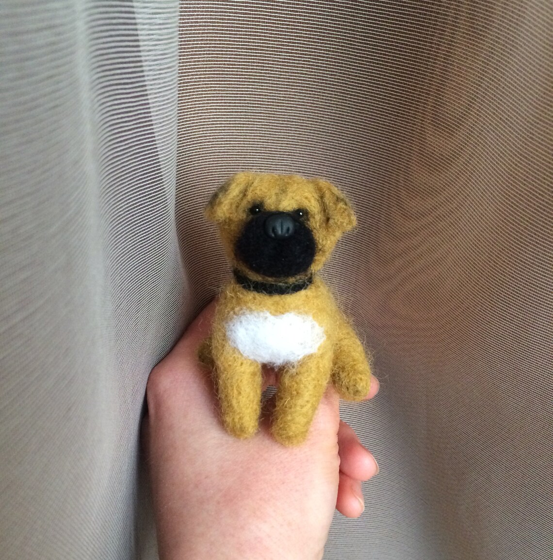 Rhodesian Ridgeback. Felted Ridgeback. Miniature. Wool toy. Etsy