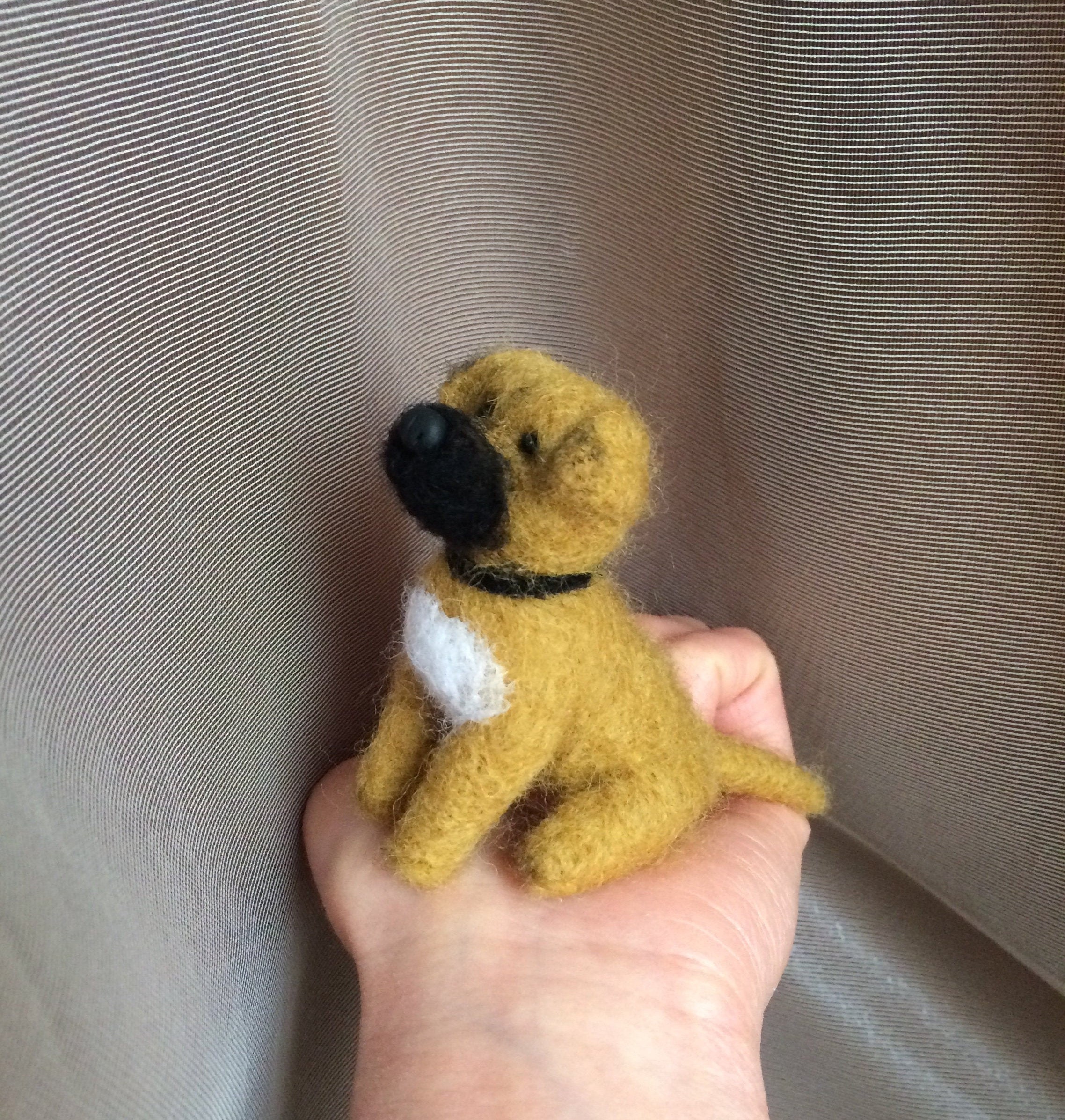 Rhodesian Ridgeback. Felted Ridgeback. Miniature. Wool toy. Etsy