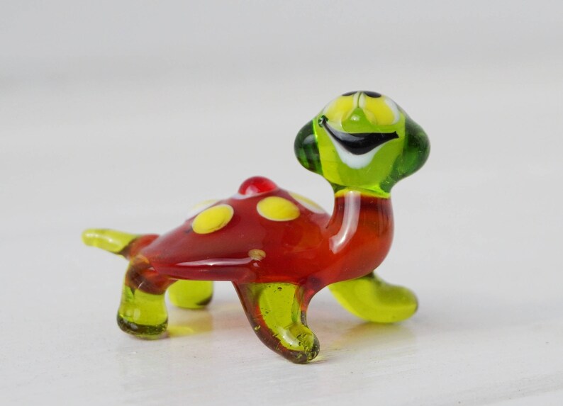 Glass Turtle Figurines Sculpture Desk Image 0