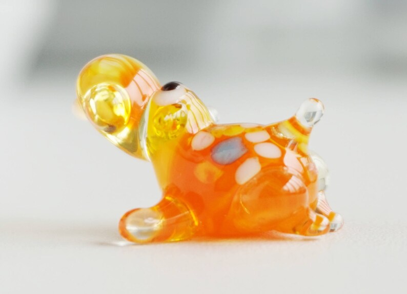 Miniature Animals Hippo Glass Figurine Figurines Image 0