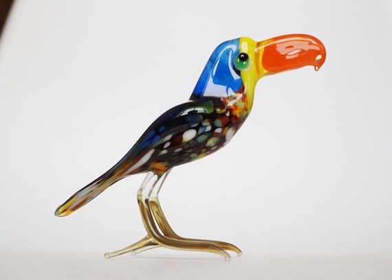 Handmade Eagle Art Glass Blown Animal Bird Figurine