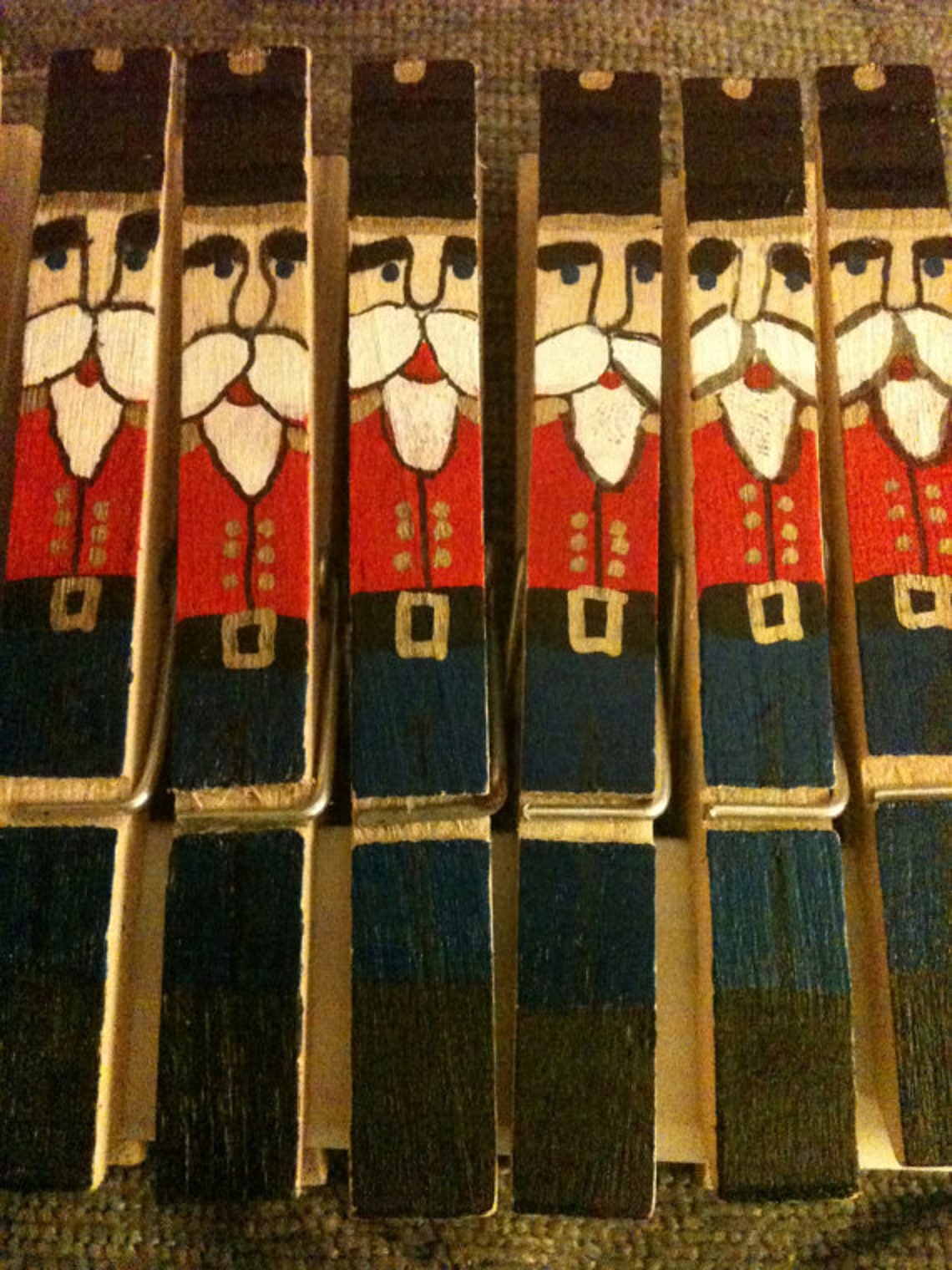 Nutcracker clothes pin ornaments set of 5 clothespin Etsy
