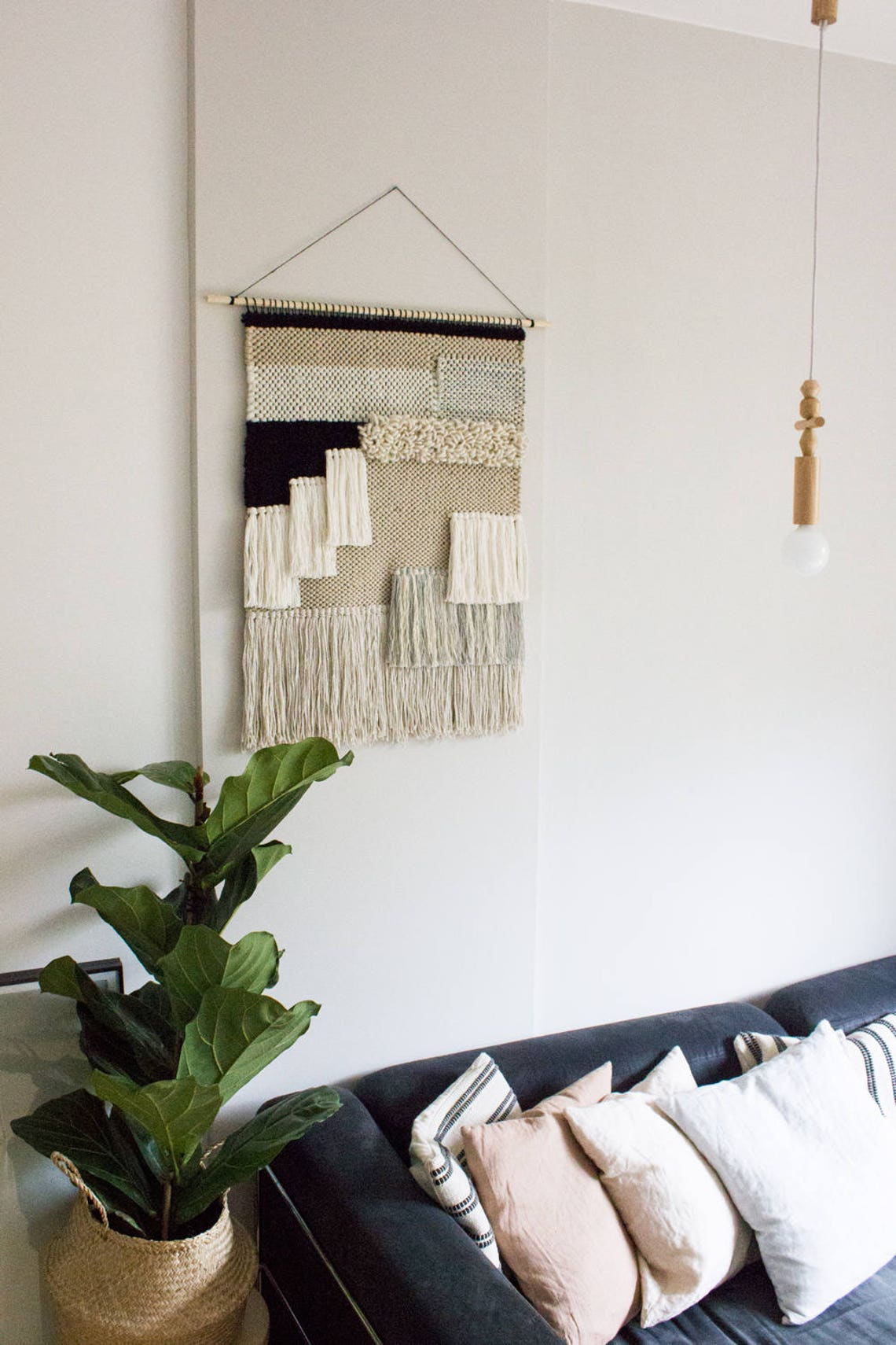 Large woven wall hanging Woven wall art tapestry Wall Etsy