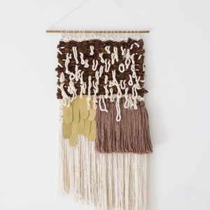 Contemporary weaving | Modern tapestry wall art | Woven wall hanging | Handmade tapestry weaving | Fiber art | Modern bohemian eclectic art