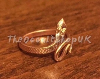 Adjustable Copper Snake Ring - Kundalini Yoga Meditation Chakra