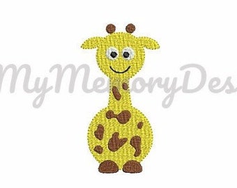 Cute Baby Giraffe embroidery design, Animal embroidery design,Baby boy giraffe machine embroidery design, INSTANT DOWNLOAD , 4 size