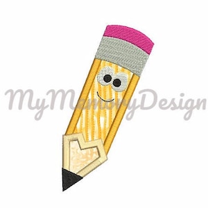 School embroidery design, Pencil applique design, Back to school embroidery design, Teacher embroidery, Machine embroidery, INSTANT DOWNLOAD