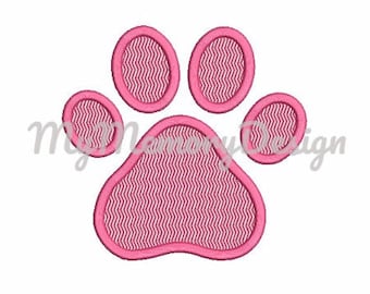 Paw Applique Design - Dog Paw Applique - Paw embroidery design - Instant download - Dog Applique - Animal - Embroidery  digital pattern