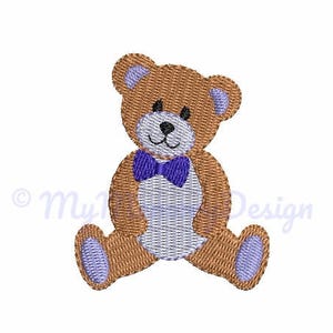 Baby Boy Bear Embroidery Design - Animal embroidery design, Mini filled cute design, Machine embroidery design, INSTANT DOWNLOAD,5 SIZE