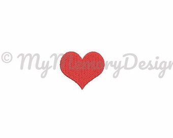 Heart fill stitch embroidery design - Mini fill stitch machine embroidery design - Baby embroidery - INSTANT DWNLOAD - 4 SIZE for 4x4 hoop