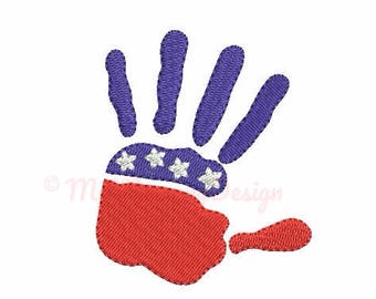 Hand embroidery - Flag embroidery design - Patriotic design - Machine embroidery INSTANT DOWNLOAD - pes hus jef vip vp3 xxx dst exp 4 sizes