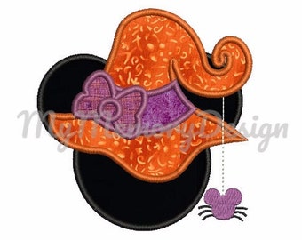Halloween  Applique Design - Girl embroidery design - Machine embroidery design - Instant download - 3 sizes - 4x4 5x7 6x10
