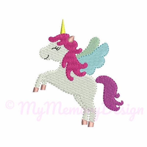 Unicorn girl Embroidery Design - Animal embroidery design, Cute unicorn design - INSTANT DOWNLOAD, 4 size