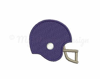 Football helmet embroidery design - Mini embroidery - Machine embroidery - Digital File - Instant download - pes hus jef vip vp3 xxx dst exp
