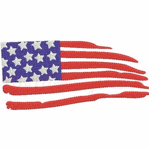 American flag machine embroidery design - 4th of July embroidery design, Patriotic design ,Flag embroidery pattern, INSTANT DOWNLOAD 3 sizes
