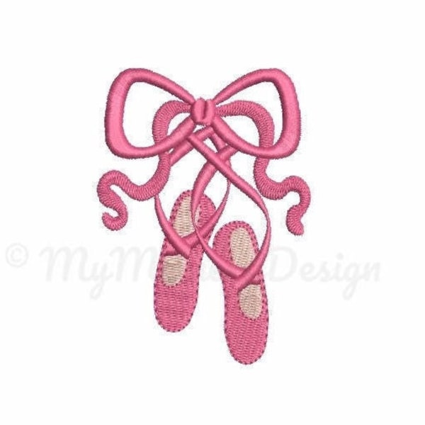 Ballet slippers embroidery design, Ballet shoes embroidery design, Machine embroidery design, Instant download ,  6 SIZES