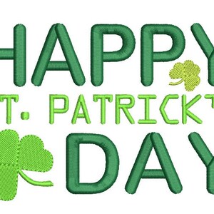 St. Patrick&#39;s Embroidery - Clover embroidery design - Machine embroidery design - INSTANT DOWNLOAD - 4x4 5x7 6x10 size