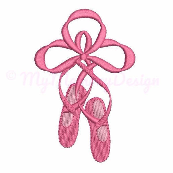 Ballet shoes embroidery design - Mini embroidery - Machine embroidery - Digital File - Instant download - pes hus jef vip vp3 xxx dst exp