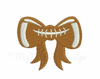 Football embroidery design - Bow embroidery - Machine embroidery - Digital File - Instant download - pes hus jef vip vp3 xxx dst exp