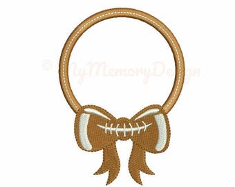 Football embroidery design - Monogram frame embroidery - Machine embroidery design - Instant download - pes hus jef vip vp3 xxx dst exp