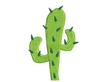 Cactus embroidery - Mexican embroidery design - Mini filled stitch embroidery pattern - INSTANT DOWNLOAD - 5 size