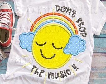 Sun embroidery design, Rainbown , Cloud design, Summer,  Machine embroidery, Boy applique, Baby embroidery, 3 sizes, INSTANT DOWNLOAD