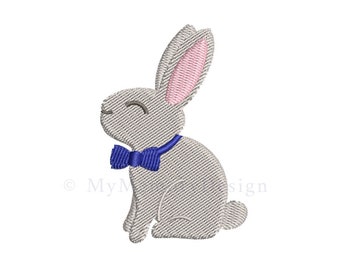 Easter mini bunny embroidery design, Boy cute bunny, Fill rabbit machine embroidery pattern, INSTANT DOWNLOAD , 6 sizes