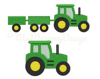 Tractor Embroidery Design - Boy Embroidery Pattern - Machine embroidery digital dowload file - INSTANT DOWNLOAD 7 SIZES