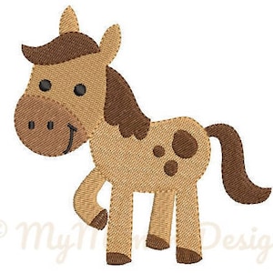 Horse Embroidery Design - Girl Embroidery Pattern - Machine embroidery digital dowload file - INSTANT DOWNLOAD 7  SIZES