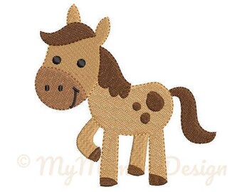 Horse Embroidery Design - Girl Embroidery Pattern - Machine embroidery digital dowload file - INSTANT DOWNLOAD 7  SIZES