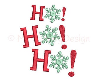 Santa embroidery design - Ho Ho Ho design - Christmas embroidery design - Machine embroidery design - INSTANT DOWNLOAD  3 sizes 4x4 5x7 6x10
