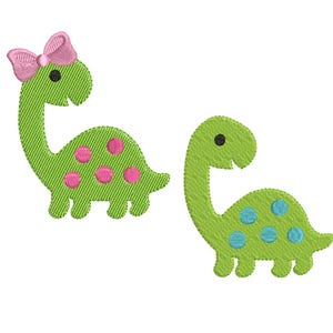 Dinosaur  Embroidery Design - Animal Embroidery Pattern - Machine embroidery digital dowload file - INSTANT DOWNLOAD 5 SIZES