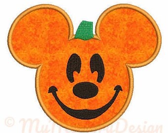 Pumpkin Applique Design - Halloween embroidery design - pes jef hus vip vp3 xxx dst exp file - 4x4 - 5x7 - 6x10 sizes - INSTANT DOWNLOAD