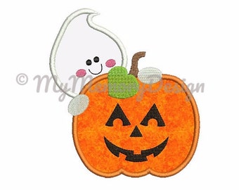 Halloween pumpkin  machine embroidery design - My first halloween design - Baby embroidery - 4x4 5x7 6x10 size - INSTANT DOWNLOAD