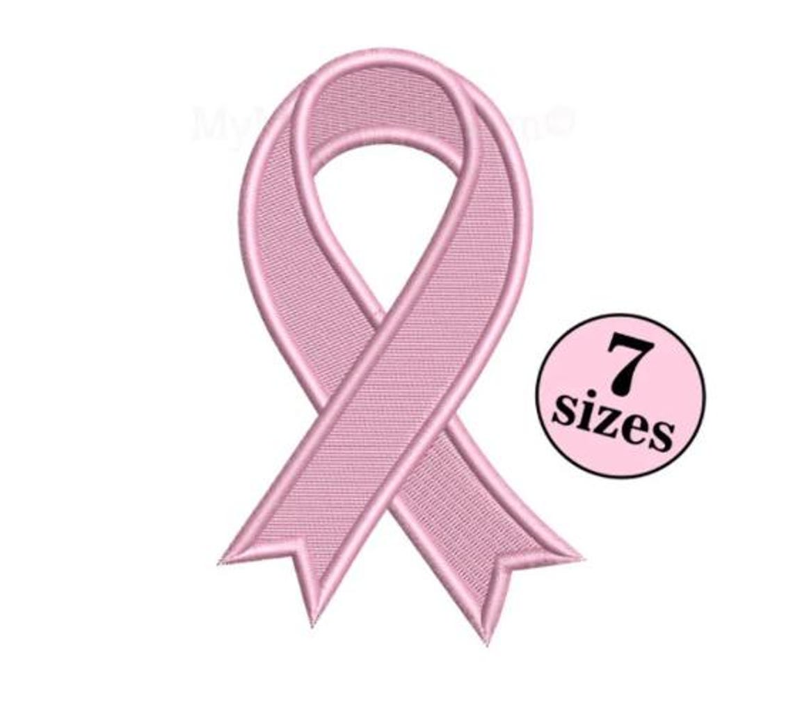 Cancer Ribbon Machine Embroidery Design, Mini Fill Stitch Design ...