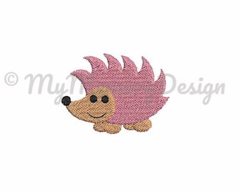 Hedgedog embroidery - Animal embroidery - Woodland animal embroidery - Filled stitch - Machine embroidery design - Instant download - 4 SIZE