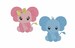 Elephant Machine Embroidery Design - Baby Embroidery Set -  INSTANT DOWNLOAD - pes hus jef vip vp3 xxx dst exp - 6 sizes 
