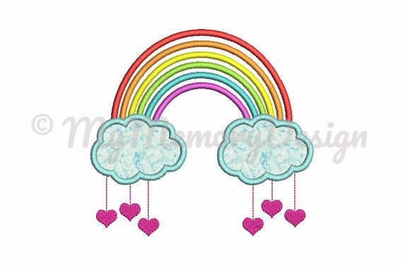Sewing & Needlecraft Sewing & Fiber instant download 4 sizes rainbow ...