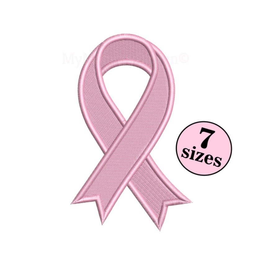 Awareness Ribbon Pink Ribbon Machine Embroidery Design – Blasto Stitch