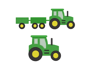 Tractor Embroidery Design - Boy Embroidery Pattern - Machine embroidery digital dowload file - INSTANT DOWNLOAD 7 SIZES