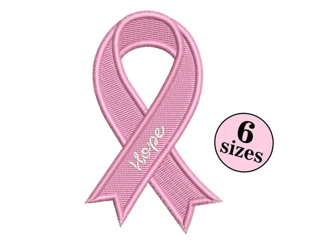 Cancer Ribbon Machine Embroidery Design , Cancer Awareness Pink Ribbon ...