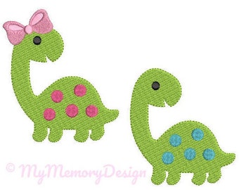 Dinosaur  Embroidery Design - Animal Embroidery Pattern - Machine embroidery digital dowload file - INSTANT DOWNLOAD 5 SIZES